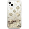 Guess GUHCP13SLGPEGO iPhone 13 mini 5.4 gold/gold hardcase Peony Liquid Glitter - (GUE001769-0)