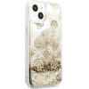Guess GUHCP13SLGPEGO iPhone 13 mini 5.4 gold/gold hardcase Peony Liquid Glitter - (GUE001769-0)