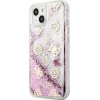Guess GUHCP13SLGPEPI iPhone 13 mini 5.4 pink/pink hardcase Peony Liquid Glitter - (GUE001773-0)