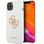 Guess GUHCP13SLS4GGWH iPhone 13 mini 5.4 white/white hard case Silicone 4G Logo - (GUE001733-0)