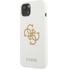 Guess GUHCP13SLS4GGWH iPhone 13 mini 5.4 white/white hard case Silicone 4G Logo - (GUE001733-0)