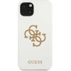 Guess GUHCP13SLS4GGWH iPhone 13 mini 5.4 white/white hard case Silicone 4G Logo - (GUE001733-0)