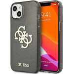 Guess GUHCP13SPCUGL4GBK iPhone 13 mini 5.4 black/black hard case Glitter 4G Big Logo - (GUE001640-0)