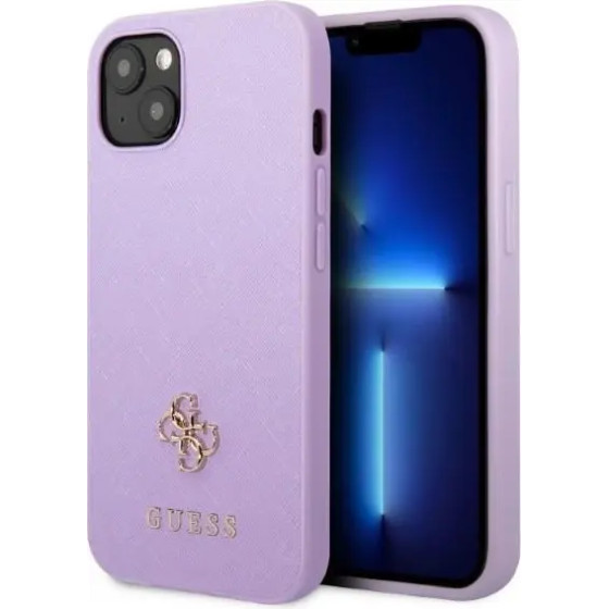 Guess GUHCP13SPS4MU iPhone 13 mini 5.4'' purple/purple hardcase Saffiano 4G Small Metal Logo - (GUE002523-0)