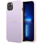 Guess GUHCP13SPSASBPU iPhone 13 mini 5,4 purple / purple Saffiano Hot Stamp & Metal Logo - (GUE002089-0)