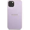 Guess GUHCP13SPSASBPU iPhone 13 mini 5,4 purple / purple Saffiano Hot Stamp & Metal Logo - (GUE002089-0)