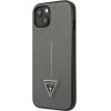 Guess GUHCP13SPSATLG iPhone 13 mini 5,4 silver / silver hardcase SaffianoTriangle Logo - (GUE002085-0)