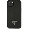 Guess GUHCP13SPSATLK iPhone 13 mini 5,4 black / black hardcase SaffianoTriangle Logo - (GUE002428-0)