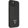 Guess GUHCP13SPSATLK iPhone 13 mini 5,4 black / black hardcase SaffianoTriangle Logo - (GUE002428-0)