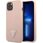 Guess GUHCP13SPSATLP iPhone 13 mini 5.4 pink/pink hardcase SaffianoTriangle Logo - (GUE002083-0)