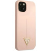 Guess GUHCP13SSLTGP iPhone 13 mini 5.4 pink/pink hardcase Silicone Triangle - (GUE001924-0)