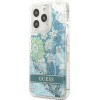 Guess GUHCP13XLFLSN iPhone 13 Pro Max 6.7 green/green hardcase Flower Liquid Glitter - (GUE001955-0)