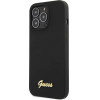 Guess GUHCP13XLSLMGBK iPhone 13 Pro Max 6.7'' black/black hardcase Silicone Script Gold Logo - (GUE002919-0)