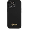 Guess GUHCP13XLSLMGBK iPhone 13 Pro Max 6.7'' black/black hardcase Silicone Script Gold Logo - (GUE002919-0)