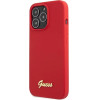 Guess GUHCP13XLSLMGRE iPhone 13 Pro Max 6.7'' red/burgundy hard case Silicone Vintage Gold Logo - (GUE002921-0)