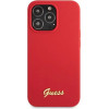 Guess GUHCP13XLSLMGRE iPhone 13 Pro Max 6.7'' red/burgundy hard case Silicone Vintage Gold Logo - (GUE002921-0)