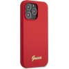 Guess GUHCP13XLSLMGRE iPhone 13 Pro Max 6.7'' red/burgundy hard case Silicone Vintage Gold Logo - (GUE002921-0)