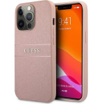 Guess GUHCP13XPSASBPI iPhone 13 Pro Max 6.7 pink/pink hardcase Saffiano Stripe - (GUE001482-0)