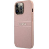 Guess GUHCP13XPSASBPI iPhone 13 Pro Max 6.7 pink/pink hardcase Saffiano Stripe - (GUE001482-0)