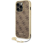 Guess GUHCP14LGF4GBR iPhone 14 Pro 6.1 brown / brown hardcase 4G Charms Collection - (GUE002308-0)
