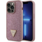 Guess GUHCP14LHDGTPP iPhone 14 Pro 6.1'' pink/pink hardcase Rhinestone Triangle - (GUE002861-0)
