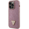 Guess GUHCP14LHDGTPP iPhone 14 Pro 6.1'' pink/pink hardcase Rhinestone Triangle - (GUE002861-0)