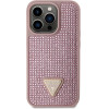 Guess GUHCP14LHDGTPP iPhone 14 Pro 6.1'' pink/pink hardcase Rhinestone Triangle - (GUE002861-0)