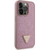 Guess GUHCP14LHDGTPP iPhone 14 Pro 6.1'' pink/pink hardcase Rhinestone Triangle - (GUE002861-0)