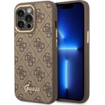 Guess GUHCP14LHG4SHW iPhone 14 Pro 6.1 brown / brown hard case 4G Vintage Gold Logo - (GUE002296-0)