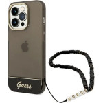Guess GUHCP14LHGCOHK iPhone 14 Pro 6,1'' czarny/black hardcase Translucent Pearl Strap - (GUE002236-0)