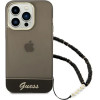 Guess GUHCP14LHGCOHK iPhone 14 Pro 6,1'' czarny/black hardcase Translucent Pearl Strap - (GUE002236-0)