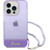 Guess GUHCP14LHGCOHU iPhone 14 Pro 6.1 purple/purple hardcase Translucent Pearl Strap - (GUE002240-0)