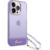 Guess GUHCP14LHGCOHU iPhone 14 Pro 6.1 purple/purple hardcase Translucent Pearl Strap - (GUE002240-0)