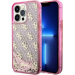 Guess GUHCP14LLC4PSGP iPhone 14 Pro 6.1'' pink/pink hardcase Liquid Glitter 4G Transculent - (GUE002793-0)