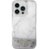 Guess GUHCP14LLCSGSGH iPhone 14 Pro 6.1'' white/white hardcase Liquid Glitter Marble - (GUE002802-0)