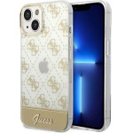 Guess GUHCP14MHG4MHG iPhone 14 Plus 6.7 gold / gold hardcase 4G Pattern Script - (GUE002179-0)