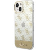 Guess GUHCP14MHG4MHG iPhone 14 Plus 6.7 gold / gold hardcase 4G Pattern Script - (GUE002179-0)