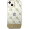 Guess GUHCP14MHG4MHG iPhone 14 Plus 6.7 gold / gold hardcase 4G Pattern Script - (GUE002179-0)