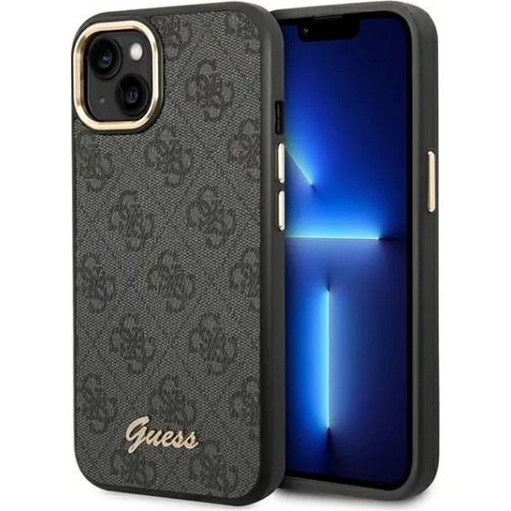 Guess GUHCP14MHG4SHK iPhone 14 Plus 6.7 black / black hard case 4G Vintage Gold Logo - (GUE002287-0)