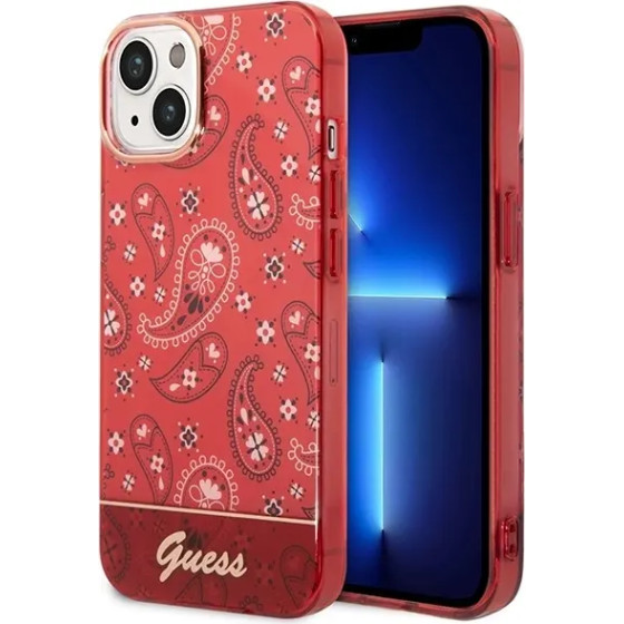 Guess GUHCP14MHGBNHR iPhone 14 Plus 6.7 red/red hardcase Bandana Paisley - (GUE002199-0)