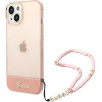 Guess GUHCP14MHGCOHP iPhone 14 Plus 6.7 pink/pink hardcase Translucent Pearl Strap - (GUE002243-0)