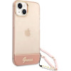 Guess GUHCP14MHGCOHP iPhone 14 Plus 6.7 pink/pink hardcase Translucent Pearl Strap - (GUE002243-0)