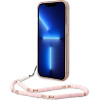 Guess GUHCP14MHGCOHP iPhone 14 Plus 6.7 pink/pink hardcase Translucent Pearl Strap - (GUE002243-0)