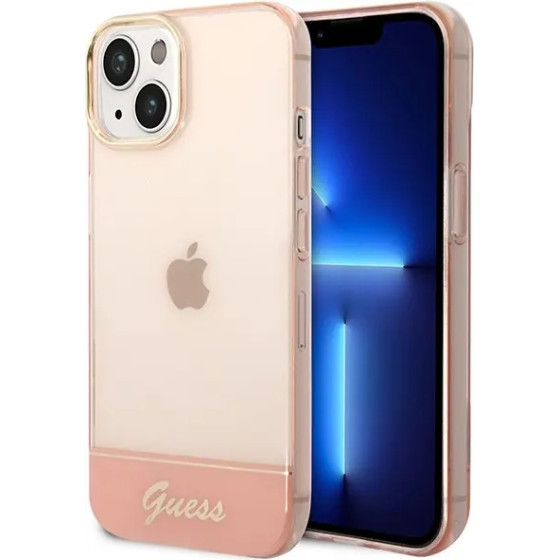 Guess GUHCP14MHGCOP iPhone 14 Plus 6.7 pink / pink hardcase Translucent - (GUE002255-0)