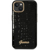 Guess GUHCP14MHGCRHK iPhone 14 Plus 6.7 black / black hardcase Croco Collection - (GUE002259-0)