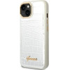 Guess GUHCP14MHGCRHS iPhone 14 Plus 6.7 silver / silver hardcase Croco Collection - (GUE002271-0)