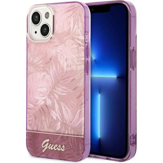 Guess GUHCP14MHGJGHP iPhone 14 Plus 6.7 pink / pink hardcase Jungle Collection - (GUE002231-0)