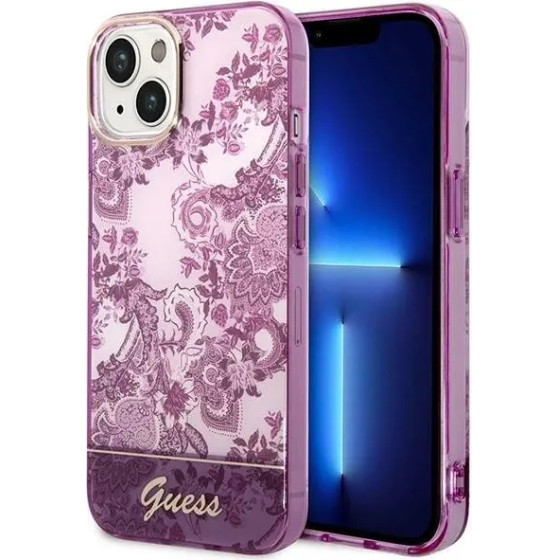 Guess GUHCP14MHGPLHF iPhone 14 Plus 6.7 fuchsia/fuschia hardcase Porcelain Collection - (GUE002223-0)