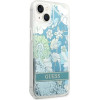 Guess GUHCP14MLFLSN iPhone 14 Plus 6.7 green / green hardcase Flower Liquid Glitter - (GUE002355-0)
