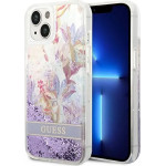 Guess GUHCP14MLFLSU iPhone 14 Plus 6.7 violet / purple hardcase Flower Liquid Glitter - (GUE002351-0)